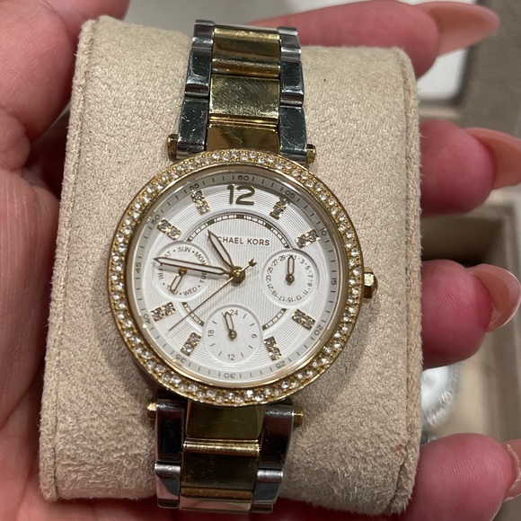 Michael Kors Two Toned Multifaceted Watch